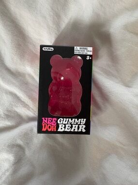 Schylling Nee Doh Gummy Bear Kids Stress Toy - Pink